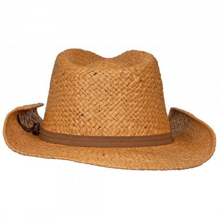 Budweiser Straw Cowboy Hat With Brown Band